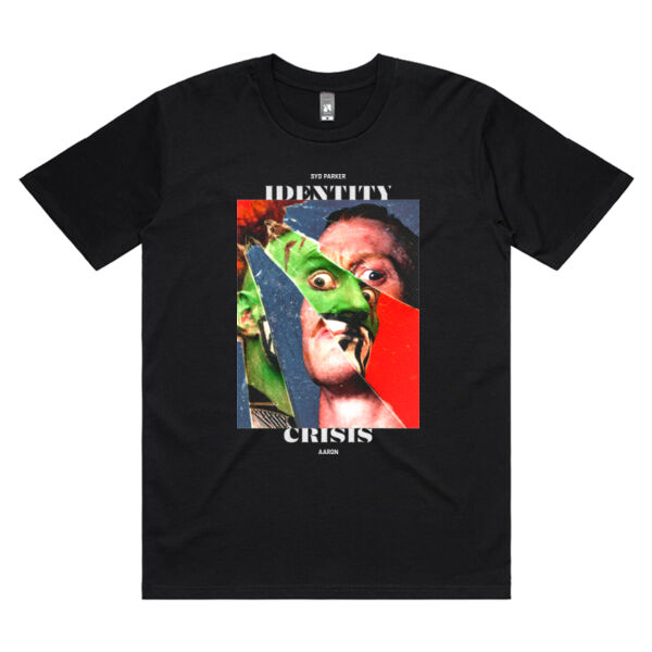 Syd Parker | Aaron - Identity Crisis - Black T Shirt Thumbnail